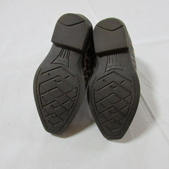 Ariat LIl' Stompers Toddler 5 Lucy Dixon Zip Ankle Boots - Tan Leopard - Picture 3 of 4